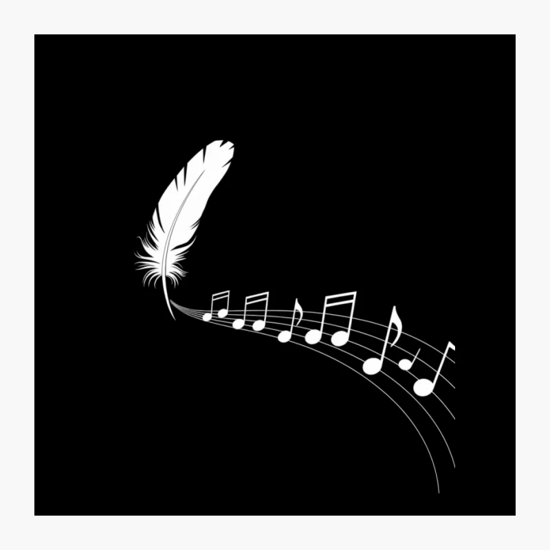 Melodic Feather: A Sketch of Musical Harmony Pin