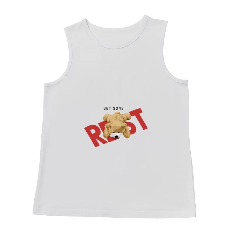 Teddybär auf REST Schriftzug Herren Tanktops