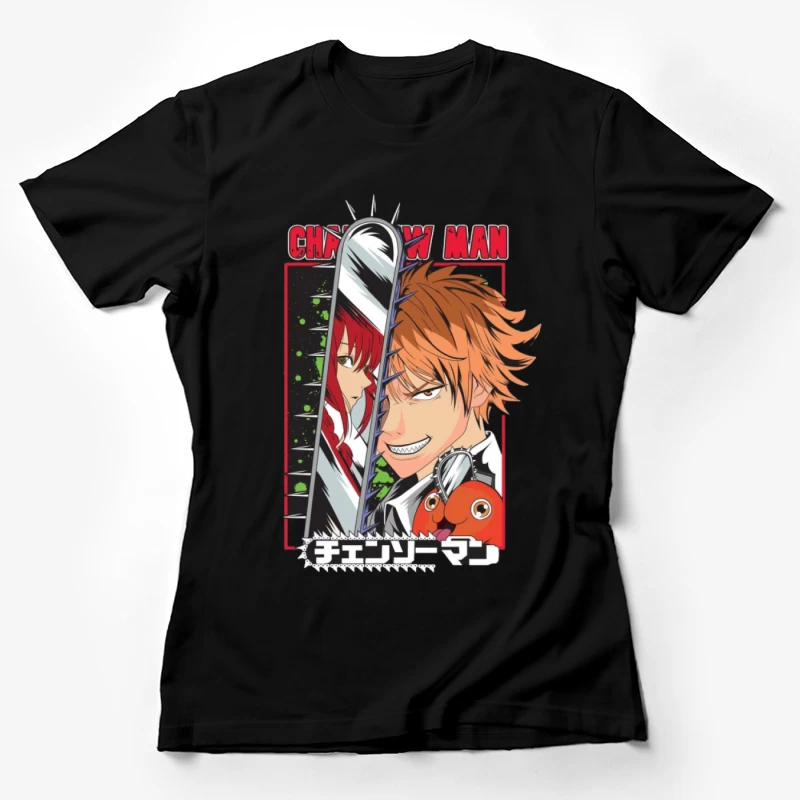 Chainsaw Man Anime Poster Damen T-Shirt