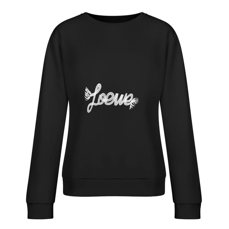 Design de texte Loewe avec détails Femme Sweat-shirt à enfiler