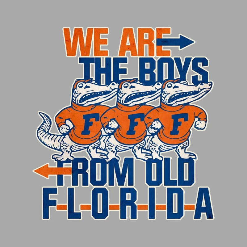 Vintage College Sports - Florida Gators "WE ARE THE BOYS" Female Pullover Hoodie