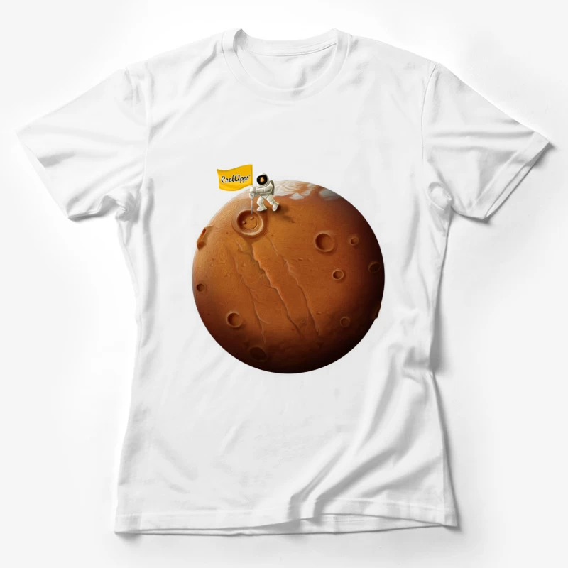 Astronauten auf dem roten Planeten Damen T-Shirt