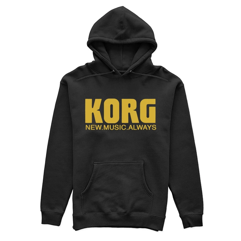 Korg Music Equipment Brand Logo in Yellow Female Pullover Hoodie