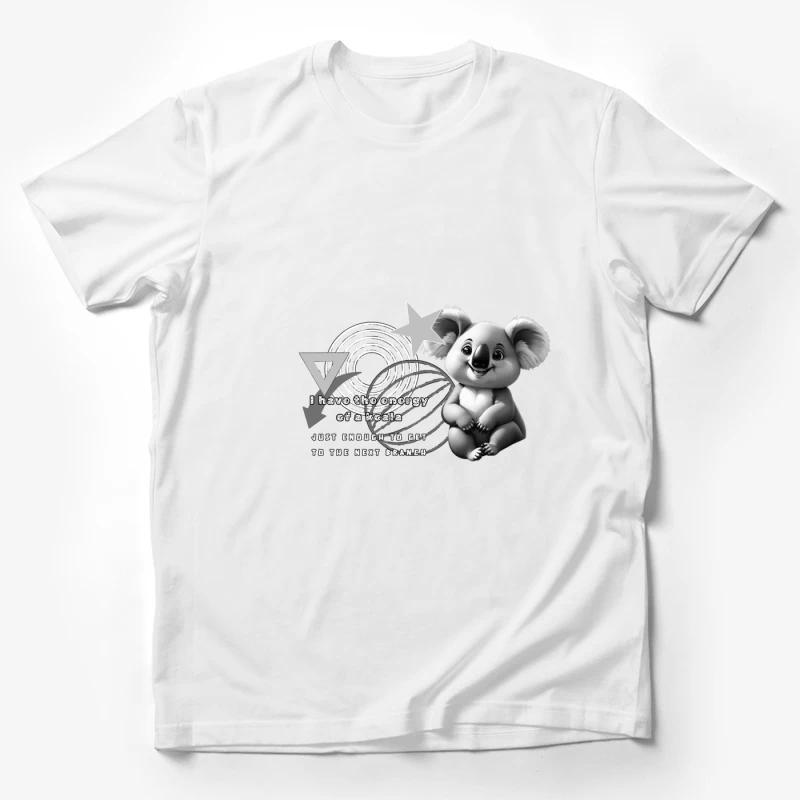 Koala Energy Quote Male T-Shirt