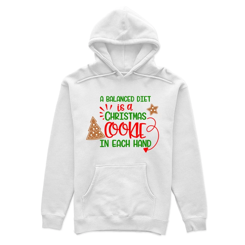 Humour de Noël: Cookies pour une alimentation équilibrée Femme Sweat à capuche