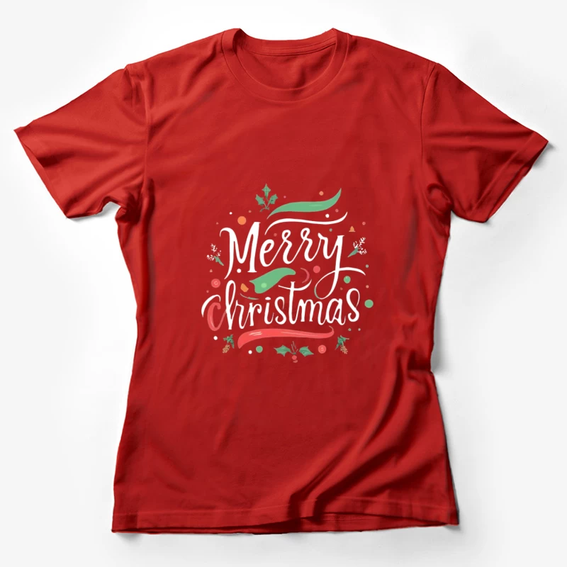 Design de Vœux Joyeux Noël Femme T-Shirt