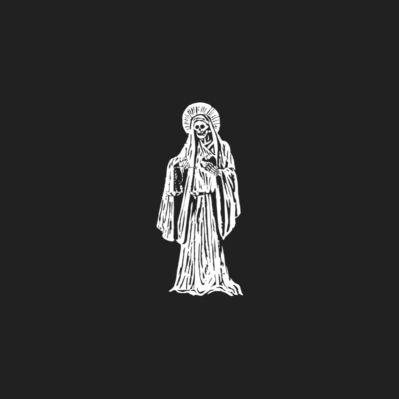Santa Muerte Blanca Bucket Hat