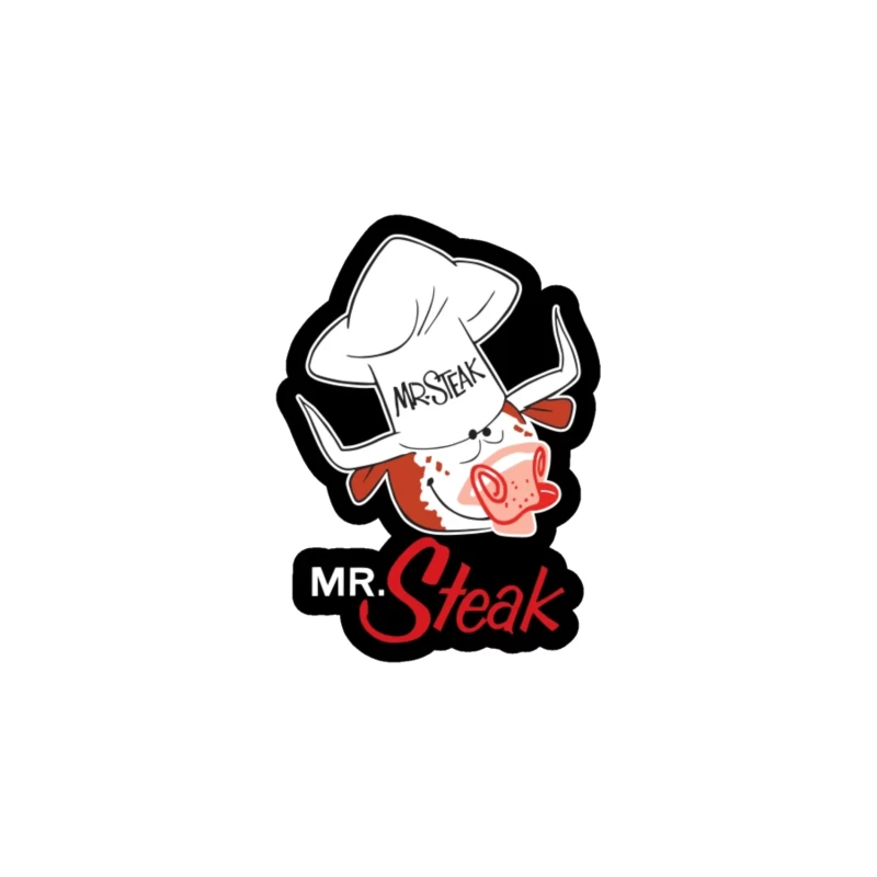 Mr. Steak Throw Pillow