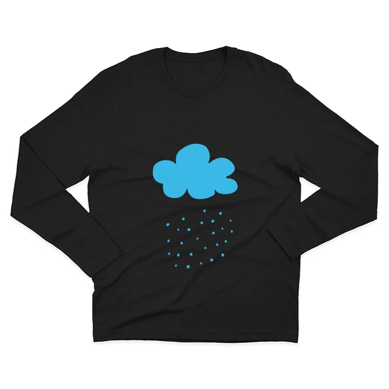 Nuage de pluie bleu Homme Manches Longues T-Shirt