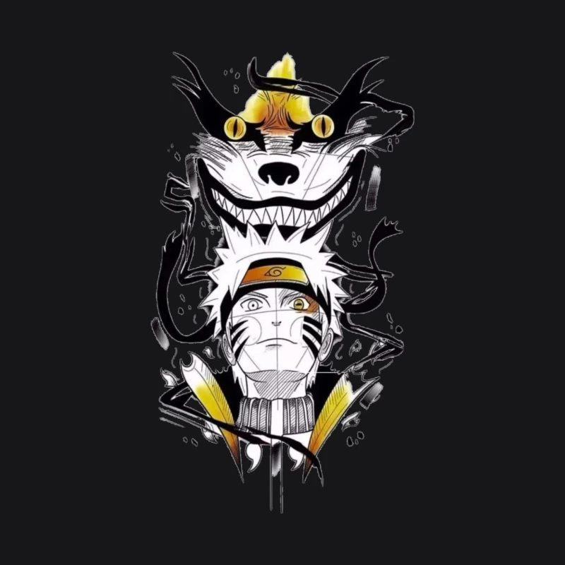 Anime-Krieger mit Dämon Damen Pullover Hoodie