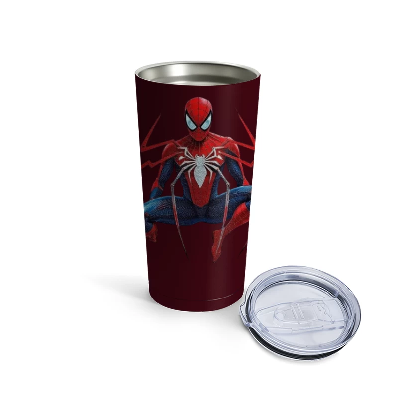 Spider-Man Advanced Suit from Marvel's Spider-Man Video Game Travel Mug