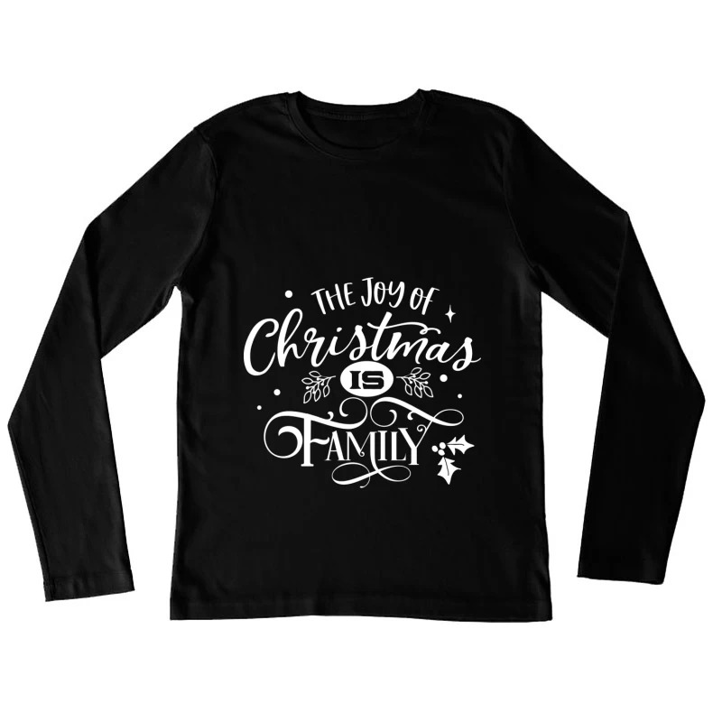 La joie de Noël est la famille Femme Manches Longues T-Shirt