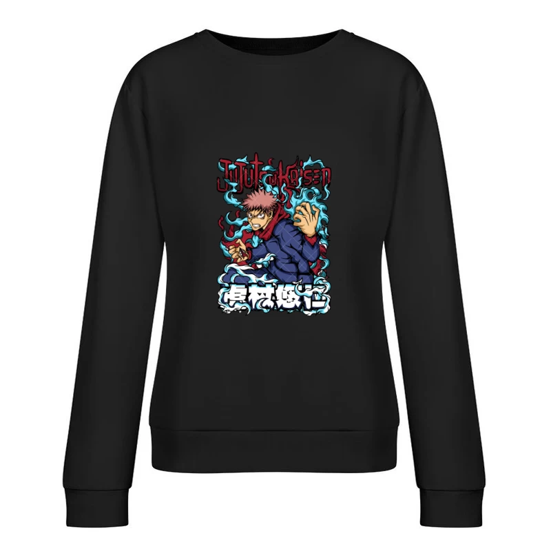 Anime-Art mit Jujutsu Kaisen Motiv Damen Pullover Sweatshirt