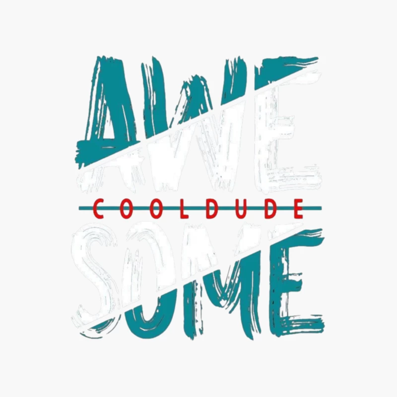 Awesome Cool Dude Graphic Cotton Tote Bag