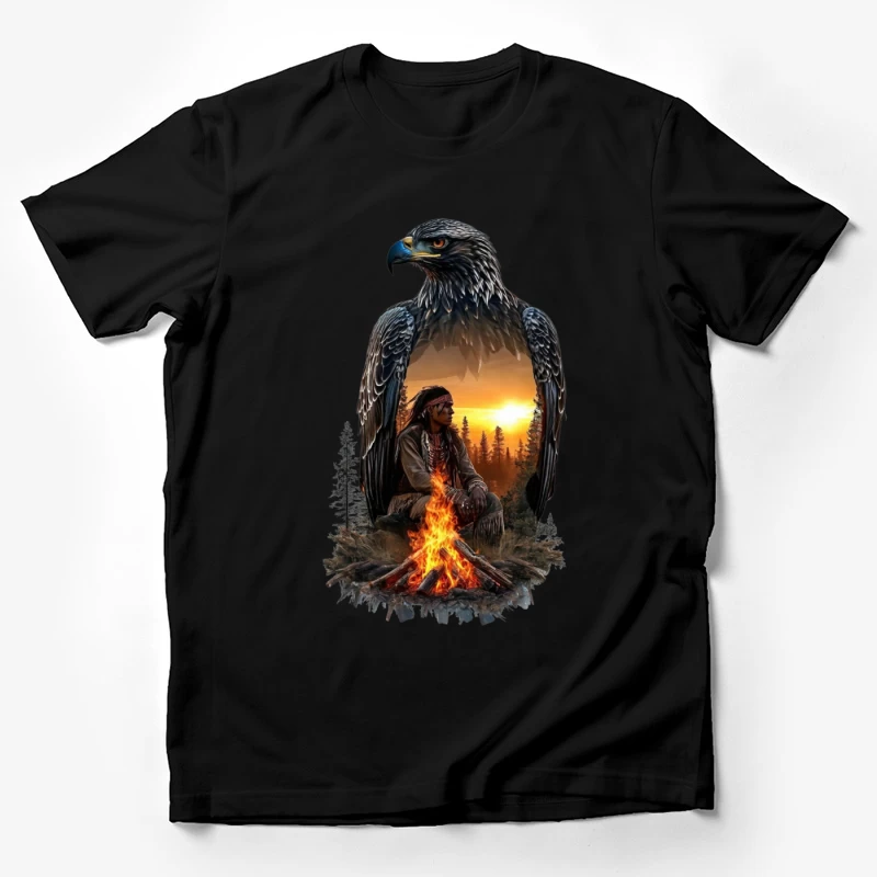 Spirit of the Eagle: A Native American Connection Male T-Shirt