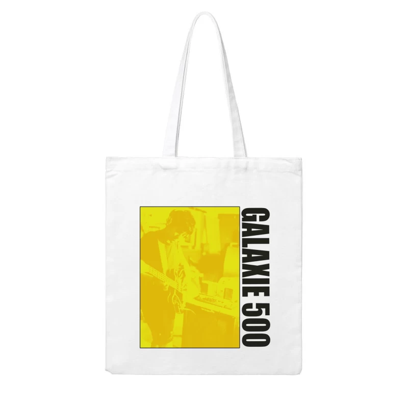 Galaxy 500 Yellow-Filtered Album Cover with Guitarist Cotton Tote Bag