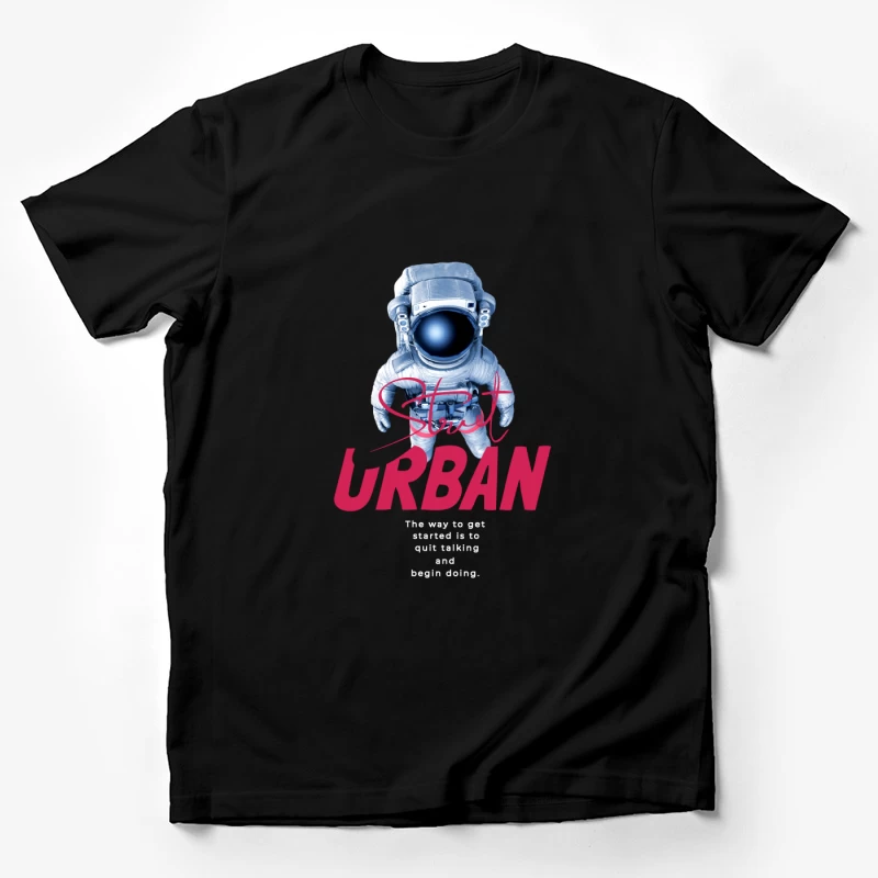 Astronaut und Motivation im urbanen Stil Herren T-Shirt