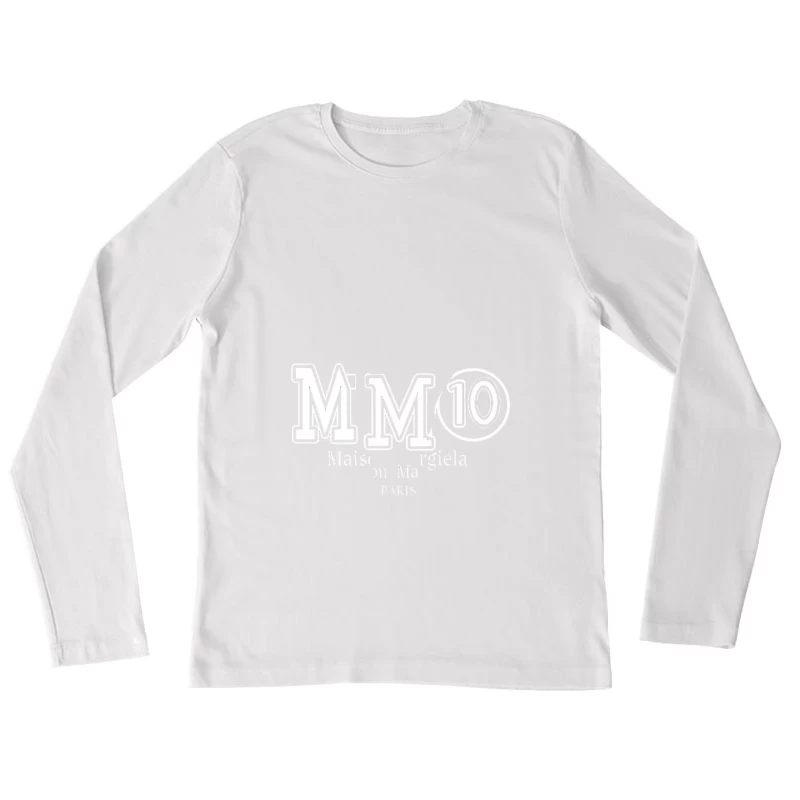 Design du Logo Maison Margiela Femme Manches Longues T-Shirt