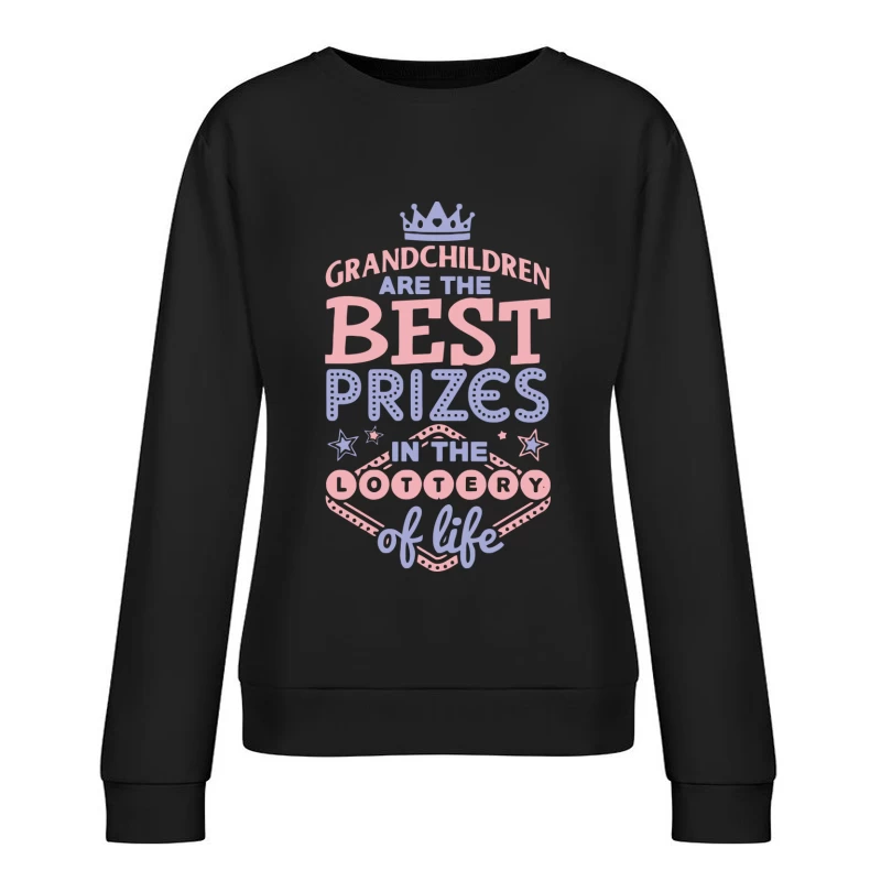 Les petits-enfants, le meilleur prix de la vie Femme Sweat-shirt à enfiler