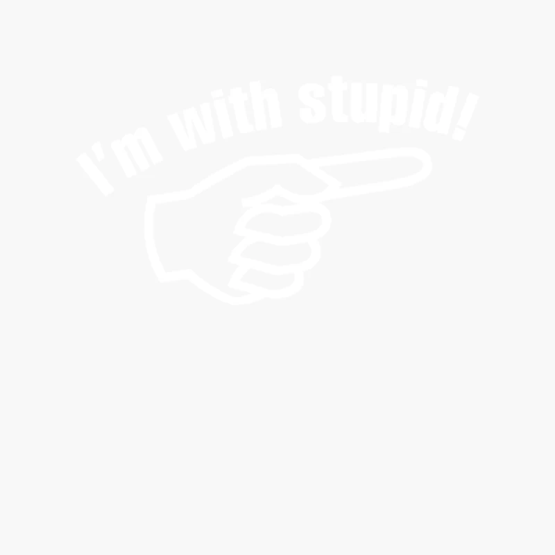 I_m with stupid Cotton Tote Bag