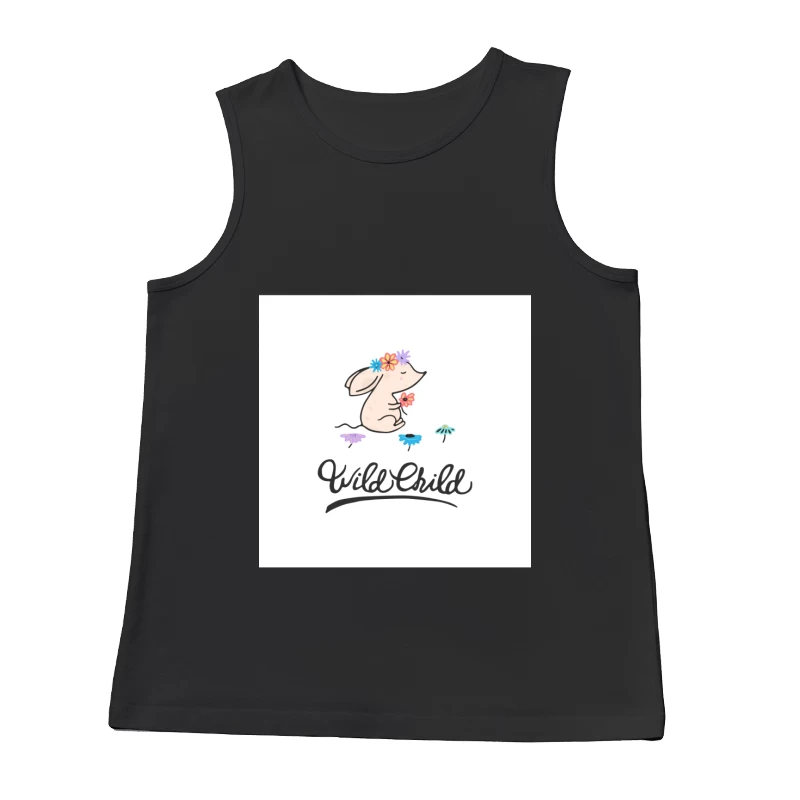 Lapin Enfant Sauvage avec Fleurs Homme Débardeur