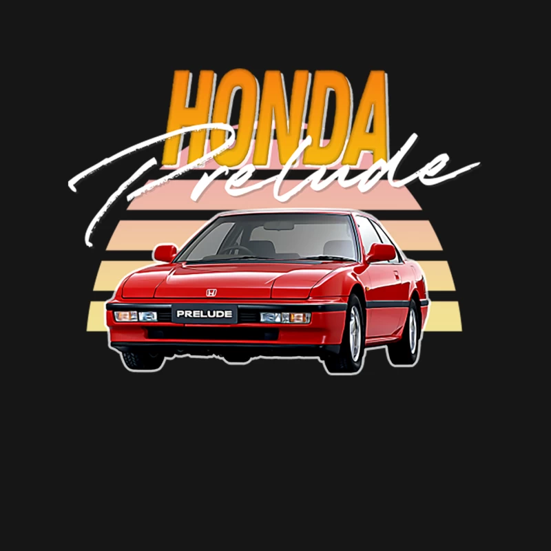 80s Honda Prelude  Retro Gift Design Mouse Pad