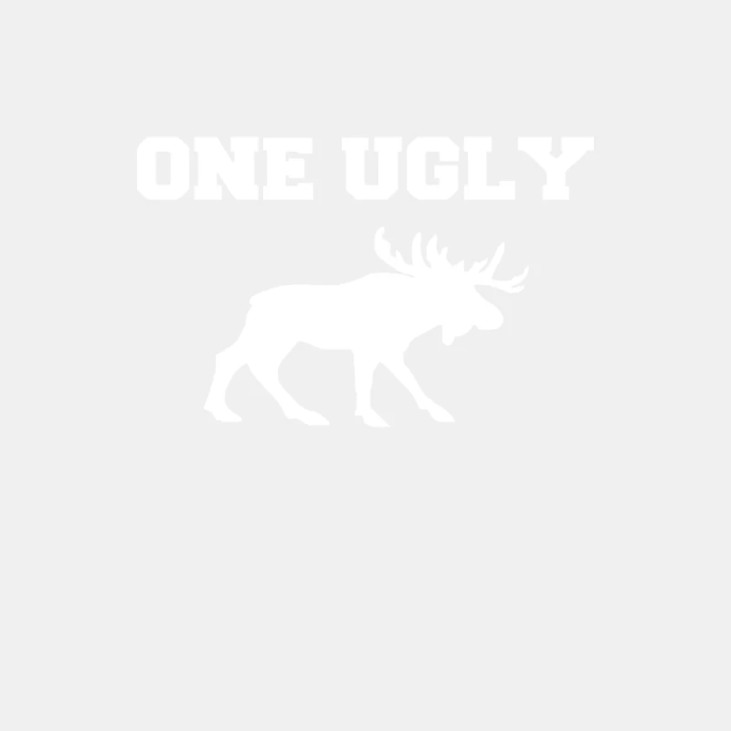UGLY MOOSE funny animal present tee New Male Tank Top