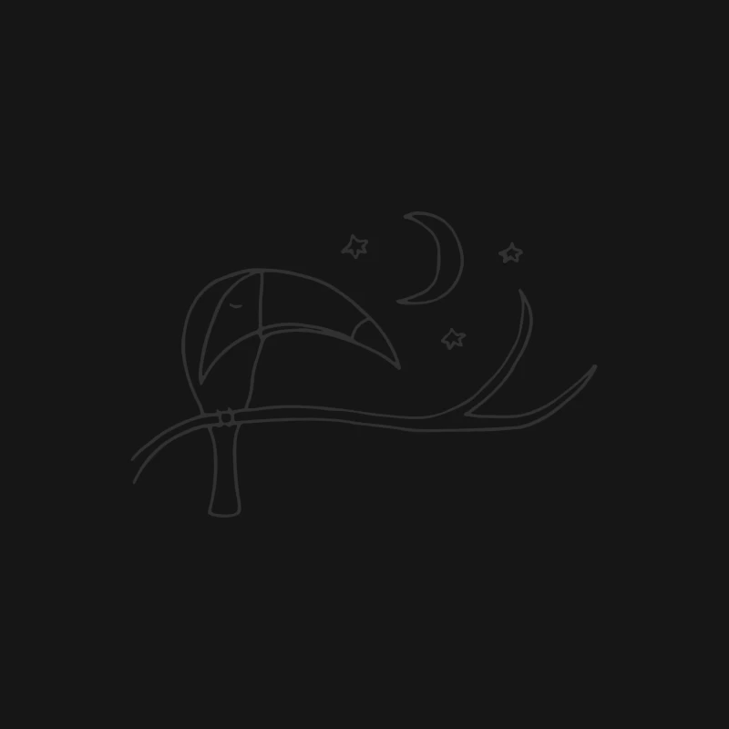 Toucan sous la lune Femme T-Shirt
