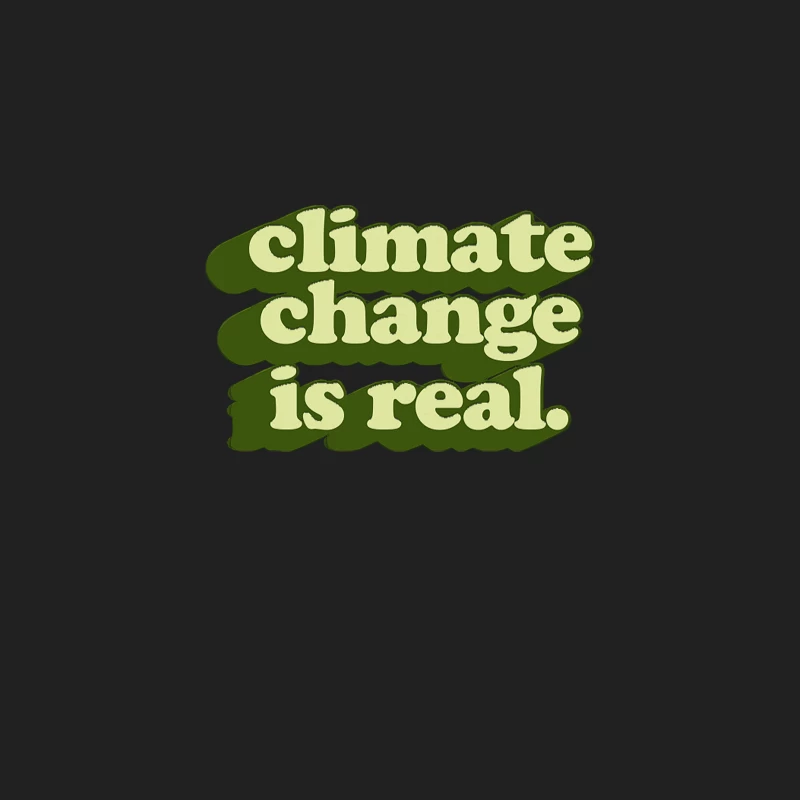 Climate Change Is Real  Retro Typography Design Bucket Hat