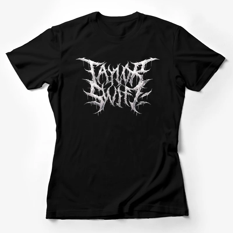 Taylor Swift Metal Logo Female T-Shirt