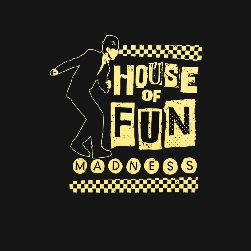 Madness - House of Fun Vintage Band Logo Design Male Long Sleeve T-Shirt