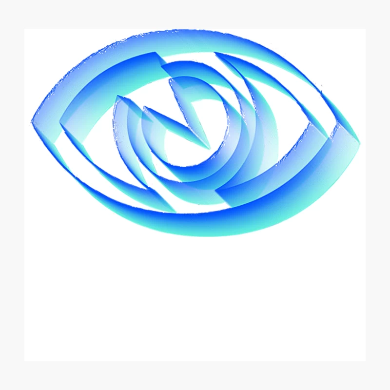 3D Psychedelic Eye Design Throw Pillow