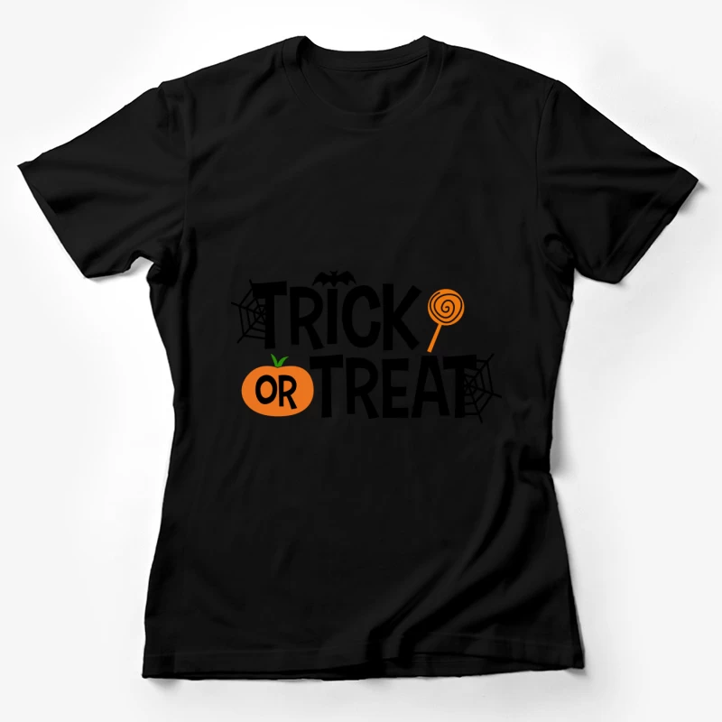 Halloween: citrouille et sucette Femme T-Shirt