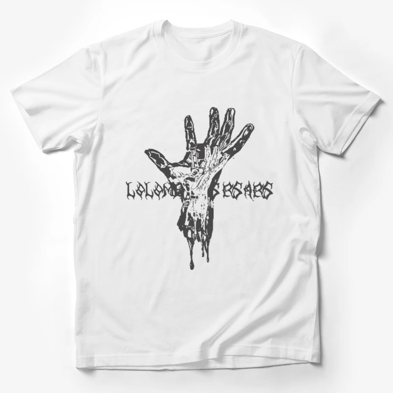 Anatomische Handzeichnung mit Text Herren T-Shirt