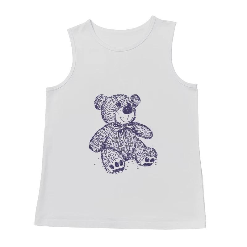 Niedlicher Teddy mit Schleife Herren Tanktops