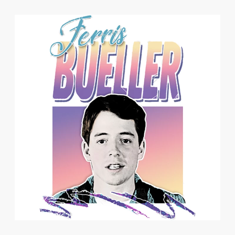 Ferris Bueller 80s Styled Tribute Design Pin
