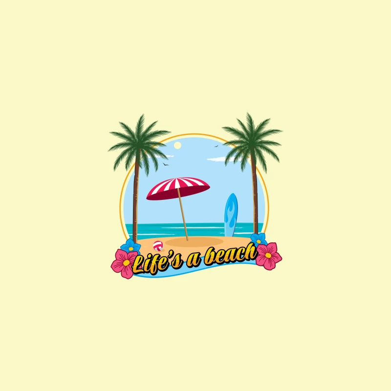 Life's a beach Desk Mat