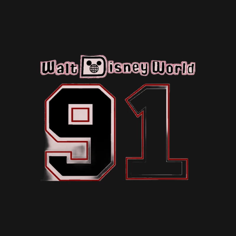 Retro Walt Disney World Design 91 Herren T-Shirt