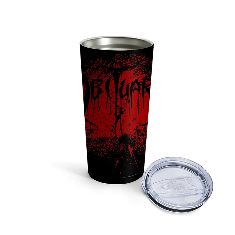 Obituary Red Blood Travel Mug