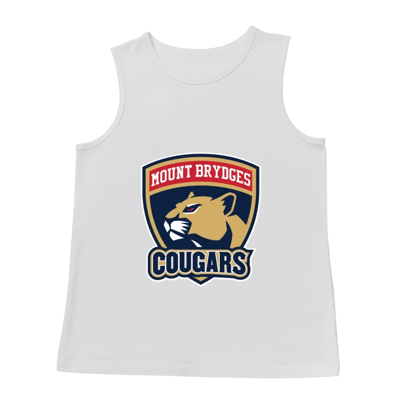 Mount Brydges Cougars Team Sports Logo Male Tank Top