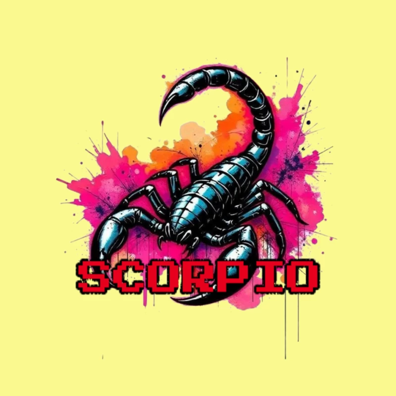 Scorpio Zodiac Art Pin