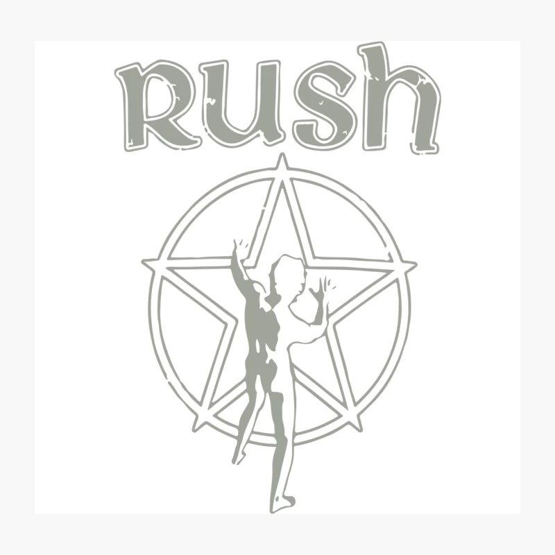 Rush Vintage Starman Throw Pillow