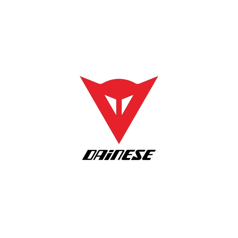 Dainese Motorcycle Gear Brand Logo in Red Desk Mat