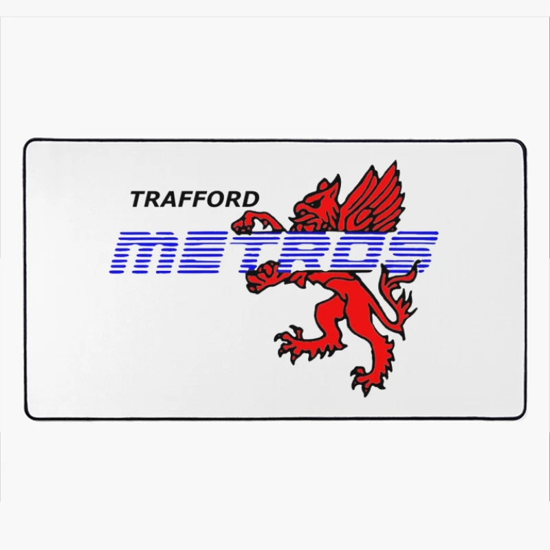 Trafford Metro Transit Logo with Red Heraldic Dragon Desk Mat