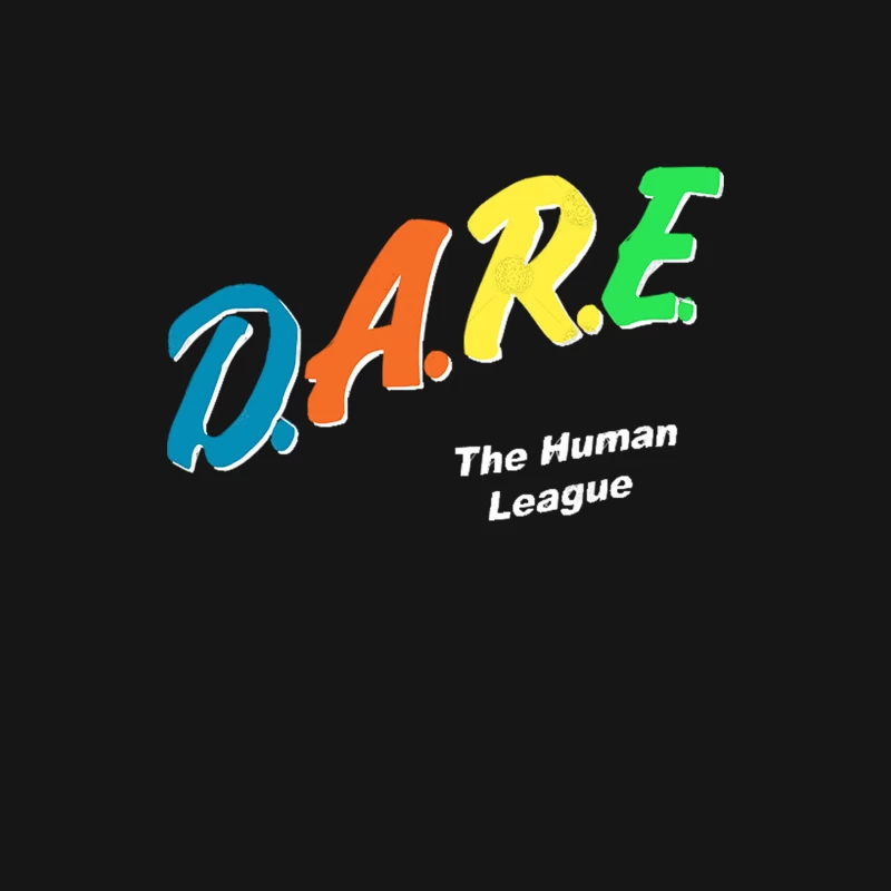 DARE The Human League  D.A.R.E. Parody Design Female Long Sleeve T-Shirt
