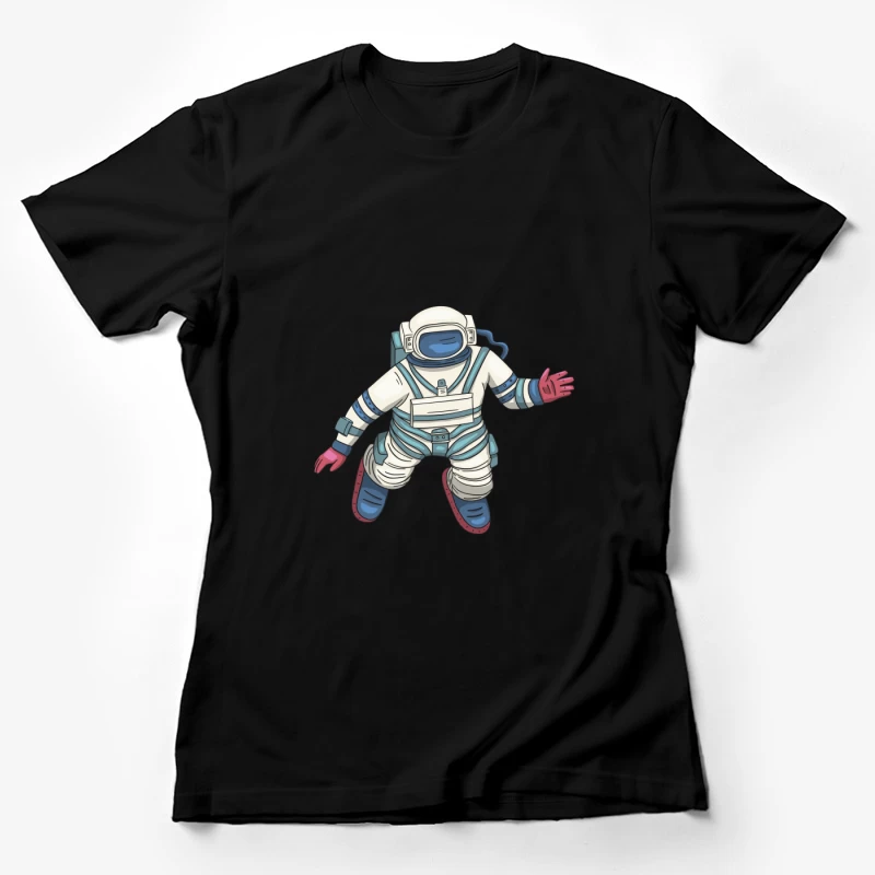 Astronaut im Raumanzug schwebt Damen T-Shirt