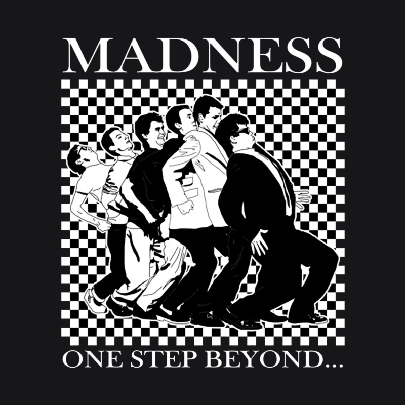 Madness "One Step Beyond" Album Art with Dancing Figures Male Pullover Hoodie