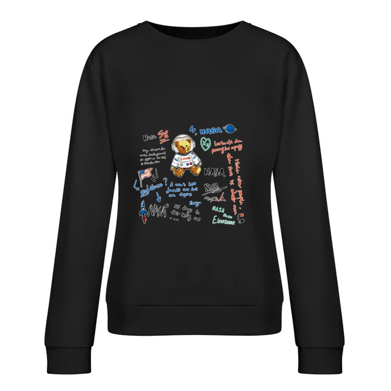 NASA-Teddy in Raumanzug Damen Pullover Sweatshirt