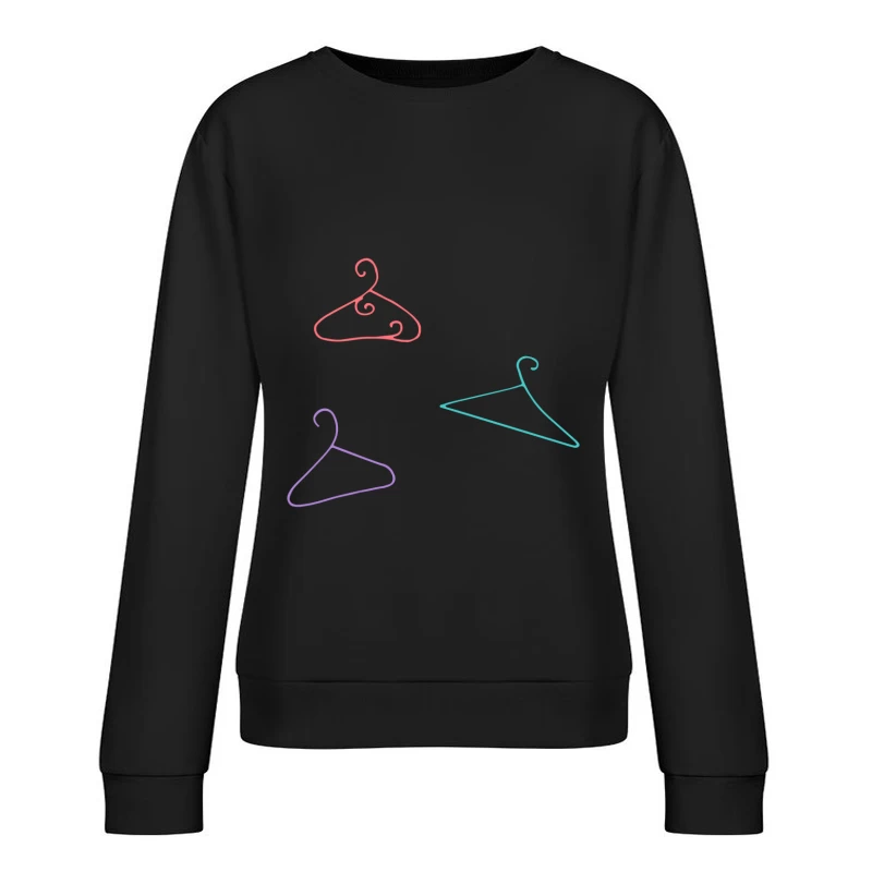 Cintres Artistiques Colorés Femme Sweat-shirt à enfiler