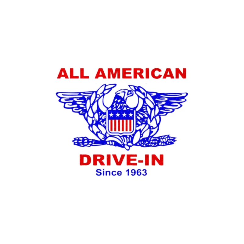 All american burger Drive In Mouse Pad